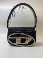 DIESEL handbag 1DR-iconic shoulder bag Black