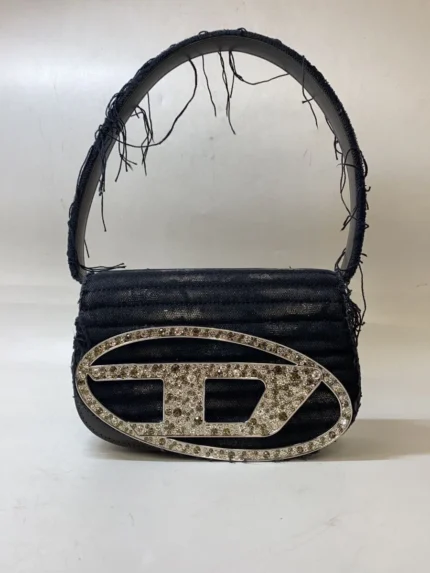 DIESEL handbag 1DR-iconic shoulder bag Black